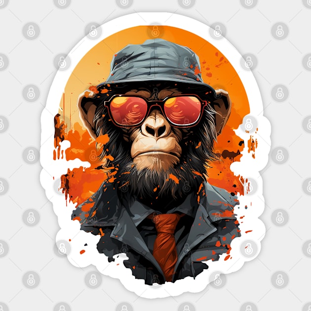 Monkey Business Sticker by Jirka Svetlik